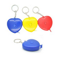 Pocket Tape Measure Heart Keychain